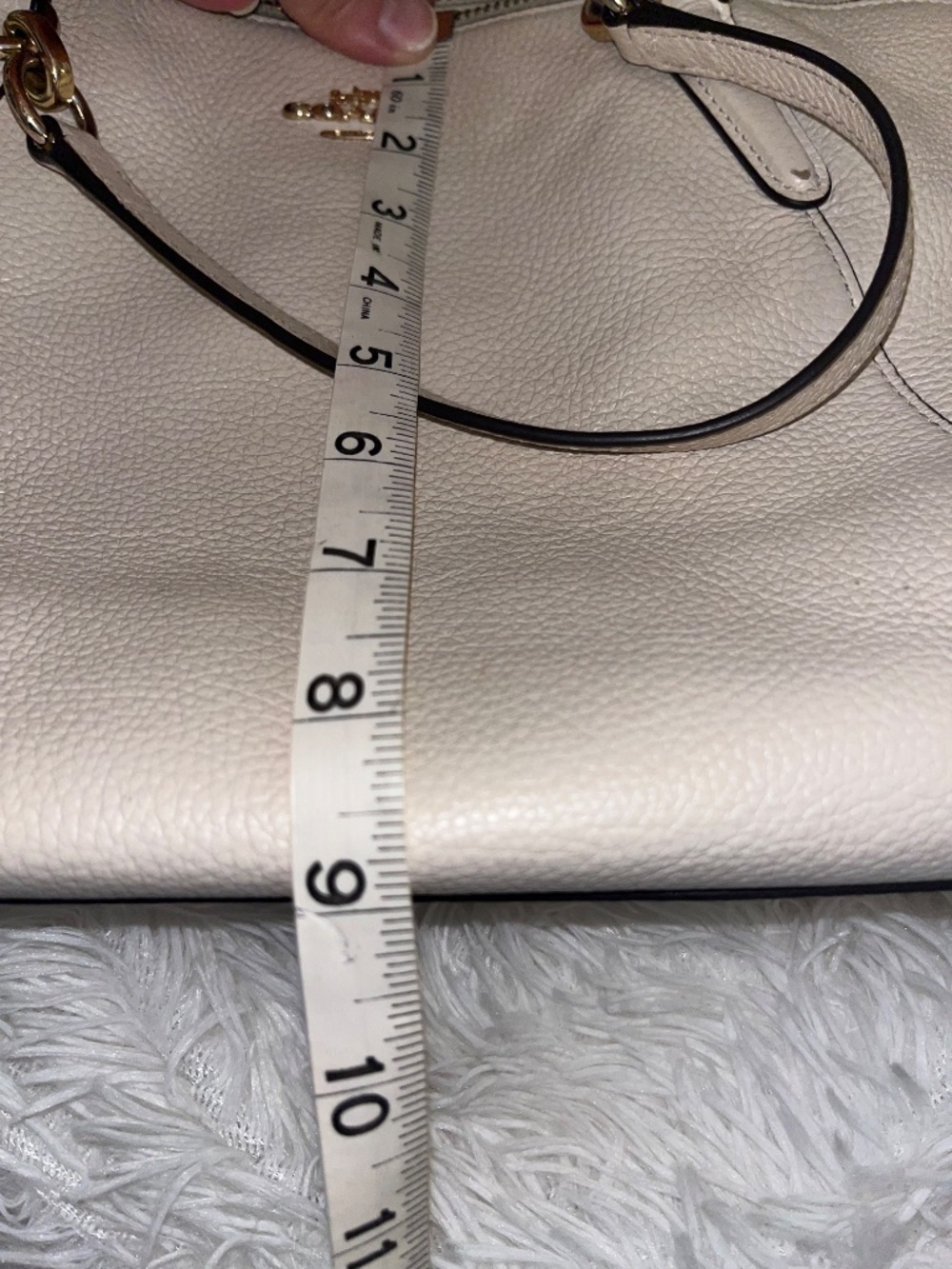 Small Kelsey satchel (Coach F28993) chalk white - Picture 12 of 14